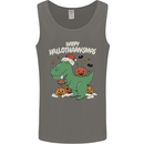 Funny Christmas Halloween Thanksgiving T-Rex Mens Vest Tank Top Charcoal