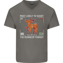 Funny Christmas Photography Photographer Mens V-Neck Cotton T-Shirt Charcoal