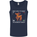 Funny Christmas Photography Photographer Mens Vest Tank Top Navy Blue