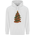 Funny Christmas Pizza Tree Xmas Food Childrens Kids Hoodie White