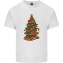 Funny Christmas Pizza Tree Xmas Food Kids T-Shirt Childrens White