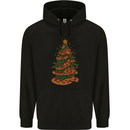 Funny Christmas Pizza Tree Xmas Food Mens 80% Cotton Hoodie Black