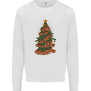 Funny Christmas Pizza Tree Xmas Food Mens Sweatshirt Jumper White