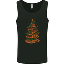 Funny Christmas Pizza Tree Xmas Food Mens Vest Tank Top Black