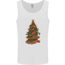 Funny Christmas Pizza Tree Xmas Food Mens Vest Tank Top White