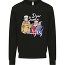 Funny Christmas Pregnancy Xmas Pregnant Xmas Kids Sweatshirt Jumper Black