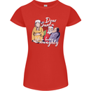 Funny Christmas Pregnancy Xmas Pregnant Xmas Womens Petite Cut T-Shirt Red