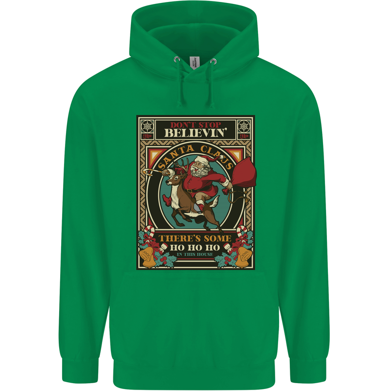 Funny Christmas Santa Clause Offensive Childrens Kids Hoodie Irish Green