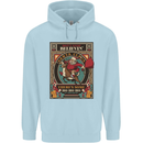 Funny Christmas Santa Clause Offensive Childrens Kids Hoodie Light Blue