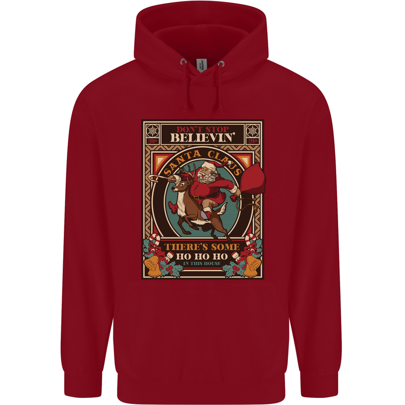 Funny Christmas Santa Clause Offensive Childrens Kids Hoodie Red
