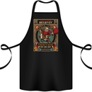Funny Christmas Santa Clause Offensive Cotton Apron 100% Organic Black