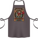Funny Christmas Santa Clause Offensive Cotton Apron 100% Organic Dark Grey