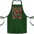 Funny Christmas Santa Clause Offensive Cotton Apron 100% Organic Forest Green