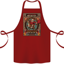 Funny Christmas Santa Clause Offensive Cotton Apron 100% Organic Maroon