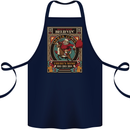 Funny Christmas Santa Clause Offensive Cotton Apron 100% Organic Navy Blue