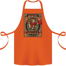 Funny Christmas Santa Clause Offensive Cotton Apron 100% Organic Orange