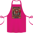 Funny Christmas Santa Clause Offensive Cotton Apron 100% Organic Pink