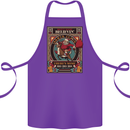 Funny Christmas Santa Clause Offensive Cotton Apron 100% Organic Purple