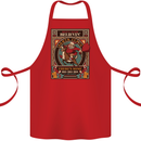 Funny Christmas Santa Clause Offensive Cotton Apron 100% Organic Red