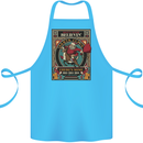 Funny Christmas Santa Clause Offensive Cotton Apron 100% Organic Turquoise