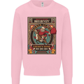 Funny Christmas Santa Clause Offensive Kids Sweatshirt Jumper Light Pink
