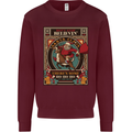 Funny Christmas Santa Clause Offensive Kids Sweatshirt Jumper Maroon