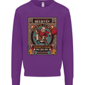 Funny Christmas Santa Clause Offensive Kids Sweatshirt Jumper Purple