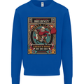 Funny Christmas Santa Clause Offensive Kids Sweatshirt Jumper Royal Blue