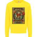 Funny Christmas Santa Clause Offensive Kids Sweatshirt Jumper Yellow
