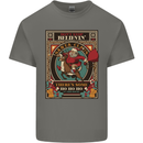 Funny Christmas Santa Clause Offensive Mens Cotton T-Shirt Tee Top Charcoal