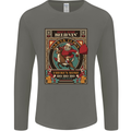 Funny Christmas Santa Clause Offensive Mens Long Sleeve T-Shirt Charcoal