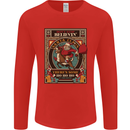 Funny Christmas Santa Clause Offensive Mens Long Sleeve T-Shirt Red