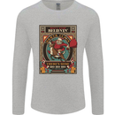 Funny Christmas Santa Clause Offensive Mens Long Sleeve T-Shirt Sports Grey