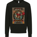 Funny Christmas Santa Clause Offensive Mens Sweatshirt Jumper Black