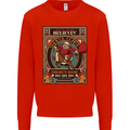 Funny Christmas Santa Clause Offensive Mens Sweatshirt Jumper Bright Red