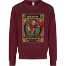 Funny Christmas Santa Clause Offensive Mens Sweatshirt Jumper Maroon