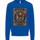 Funny Christmas Santa Clause Offensive Mens Sweatshirt Jumper Royal Blue