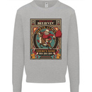 Funny Christmas Santa Clause Offensive Mens Sweatshirt Jumper Sports Grey