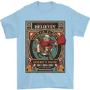 Funny Christmas Santa Clause Offensive Mens T-Shirt 100% Cotton Light Blue