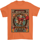 Funny Christmas Santa Clause Offensive Mens T-Shirt 100% Cotton Orange