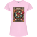 Funny Christmas Santa Clause Offensive Womens Petite Cut T-Shirt Light Pink