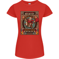 Funny Christmas Santa Clause Offensive Womens Petite Cut T-Shirt Red