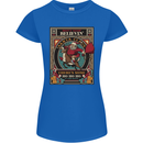 Funny Christmas Santa Clause Offensive Womens Petite Cut T-Shirt Royal Blue
