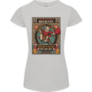 Funny Christmas Santa Clause Offensive Womens Petite Cut T-Shirt Sports Grey