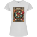 Funny Christmas Santa Clause Offensive Womens Petite Cut T-Shirt White