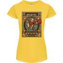 Funny Christmas Santa Clause Offensive Womens Petite Cut T-Shirt Yellow