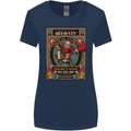 Funny Christmas Santa Clause Offensive Womens Wider Cut T-Shirt Navy Blue