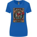 Funny Christmas Santa Clause Offensive Womens Wider Cut T-Shirt Royal Blue