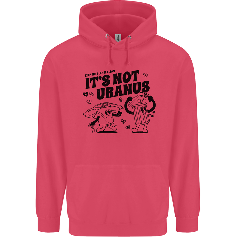 Funny Climate Change Its Not Uranus Childrens Kids Hoodie Heliconia