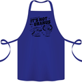 Funny Climate Change Its Not Uranus Cotton Apron 100% Organic Royal Blue